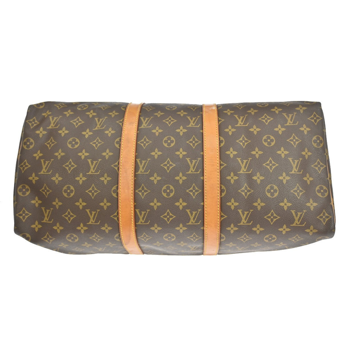 Louis Vuitton Keepall Bag Monogram Canvas Brown Canvas Travel Bag