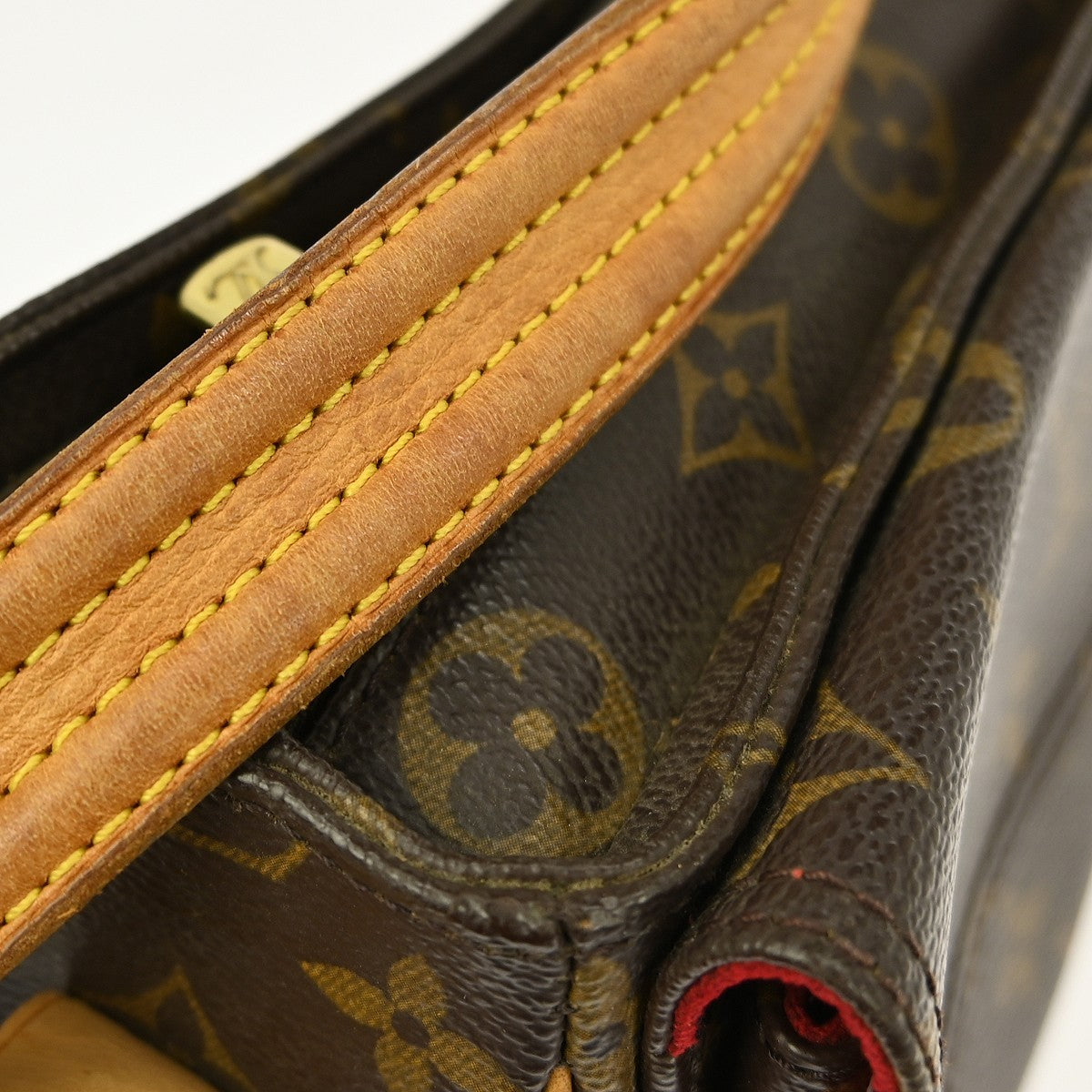 Louis Vuitton Viva Cite Handbag Monogram Canvas Brown Canvas Shoulder Bag