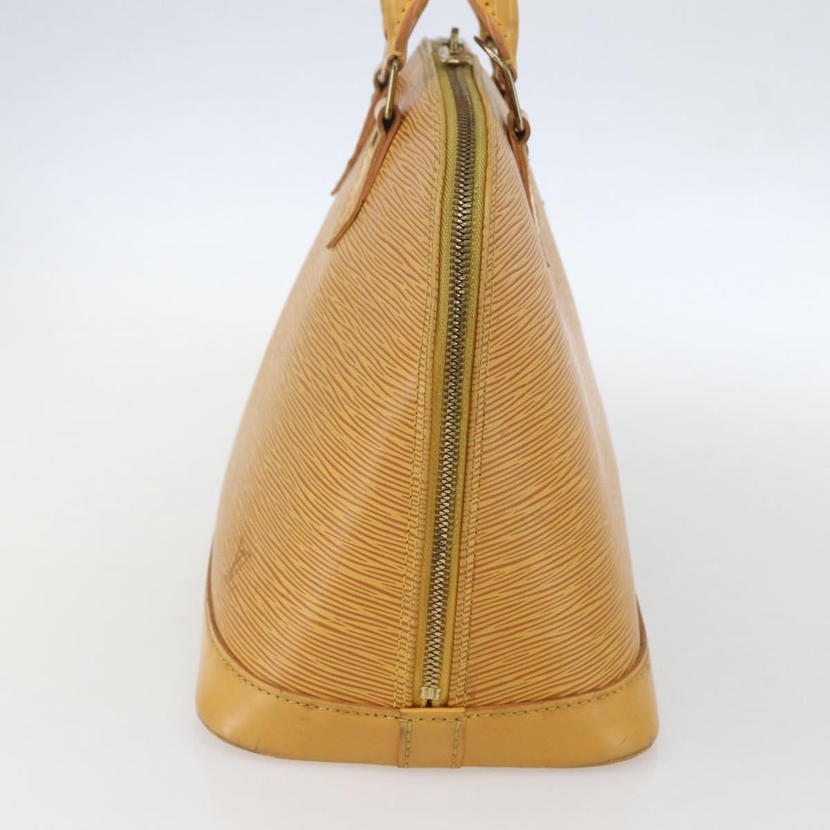 Louis Vuitton Alma Handbag Epi Leather Yellow Leather Handbag
