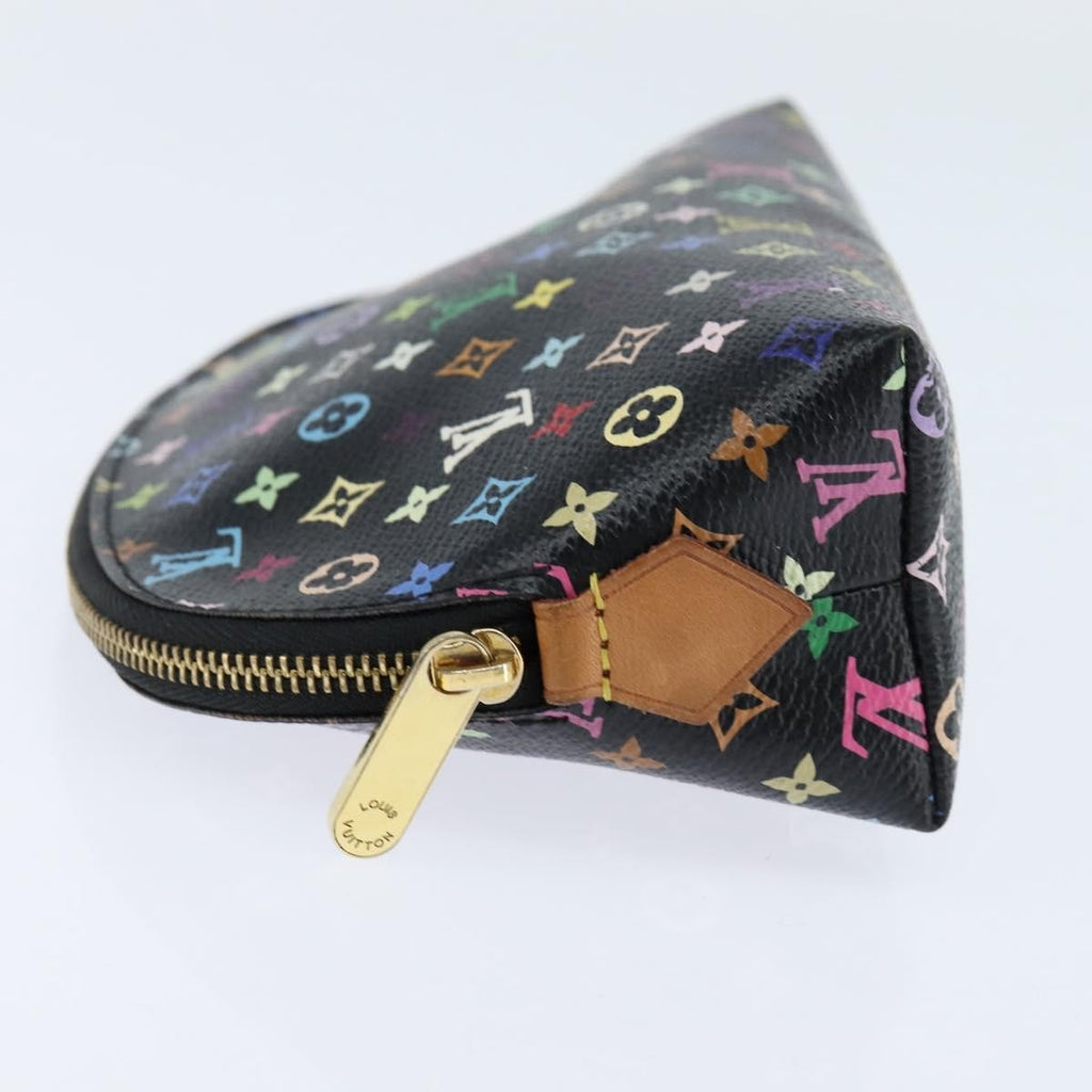 Louis Vuitton Cosmetic Pouch Monogram Multicolor Black Canvas Clutche & Pouche Bag