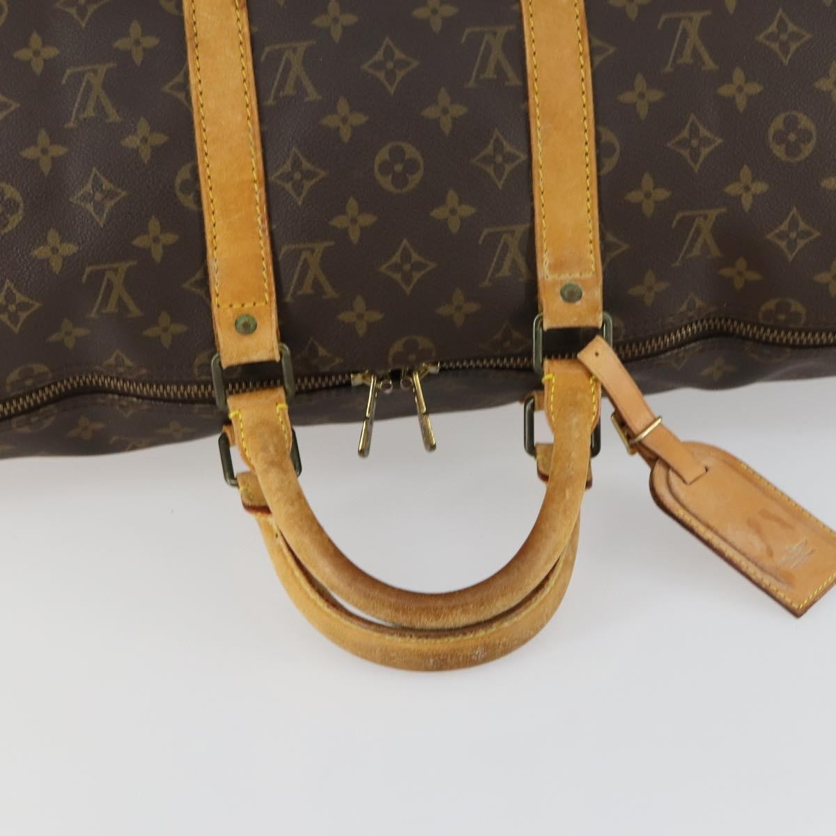 Louis Vuitton Keepall Bag Monogram Canvas Brown Canvas Travel Bag