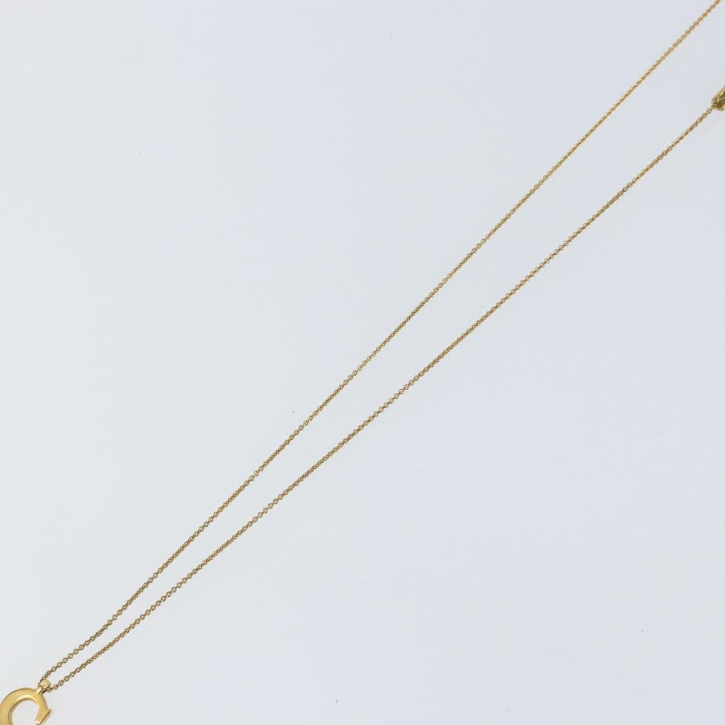 Christian Dior Cd Pendant Necklace Metal Gold Metal Necklace Jewelry (Pre-Owned)