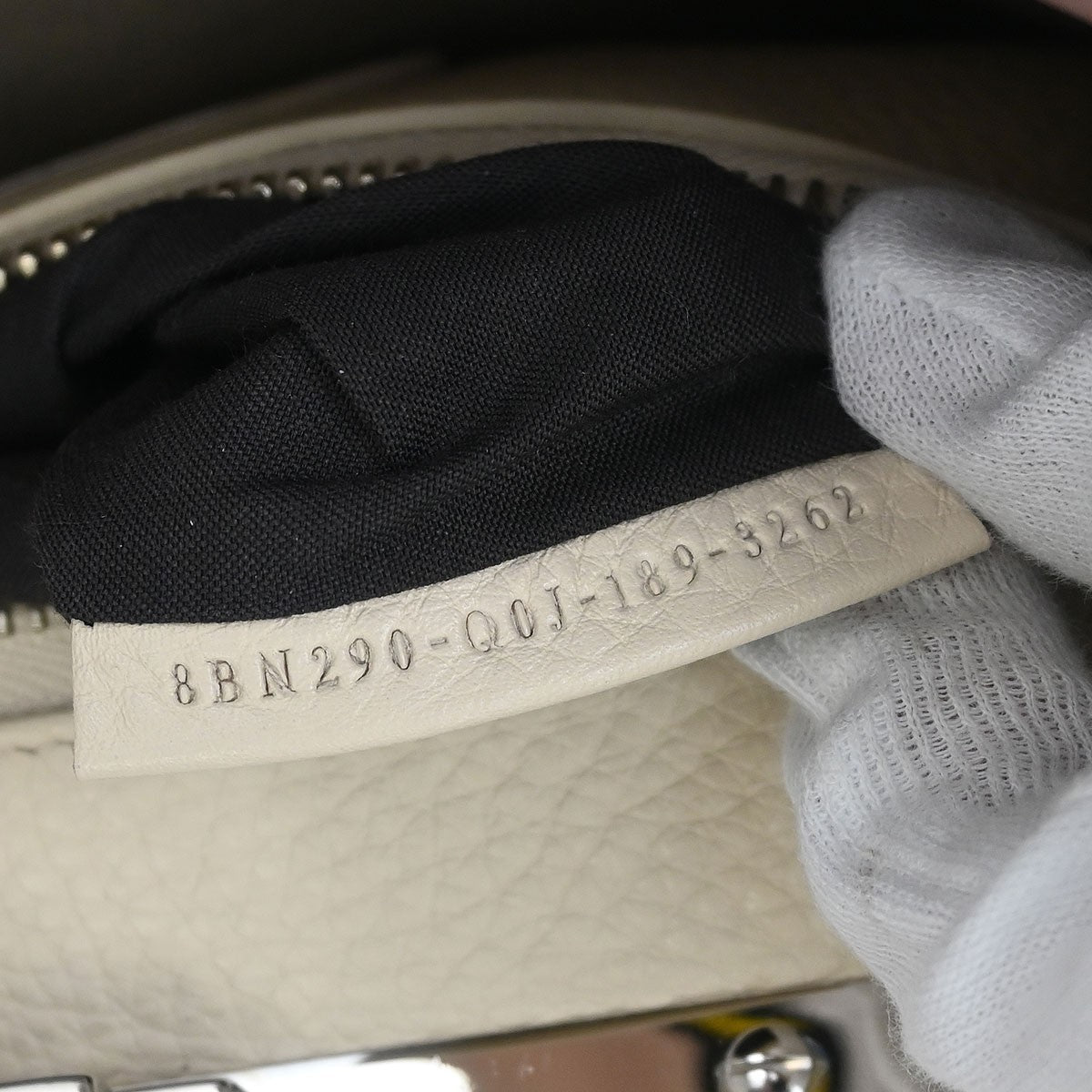 Fendi Selleria Peekaboo Bag Leather Purple Leather Handbag