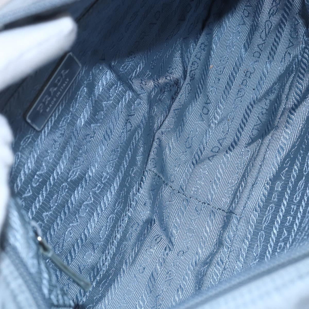 Prada Front Pocket Camera Bag Tessuto Blue Nylon Shoulder Bag Bag