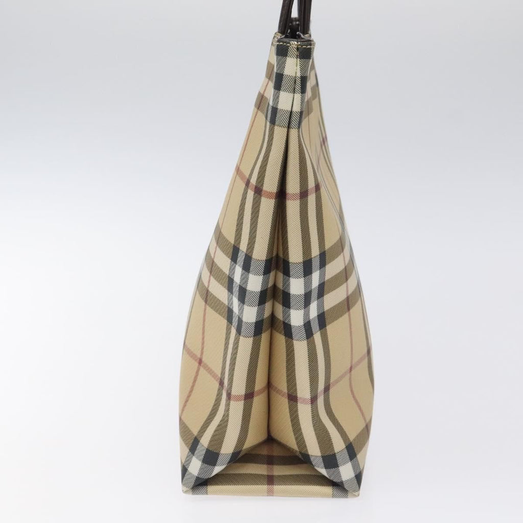 Burberry Nova Check Tote Canvas Check Pattern Beige Canvas Tote Bag
