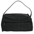 Chanel Travel Line Barrel Bag Nylon Black Nylon Handbag