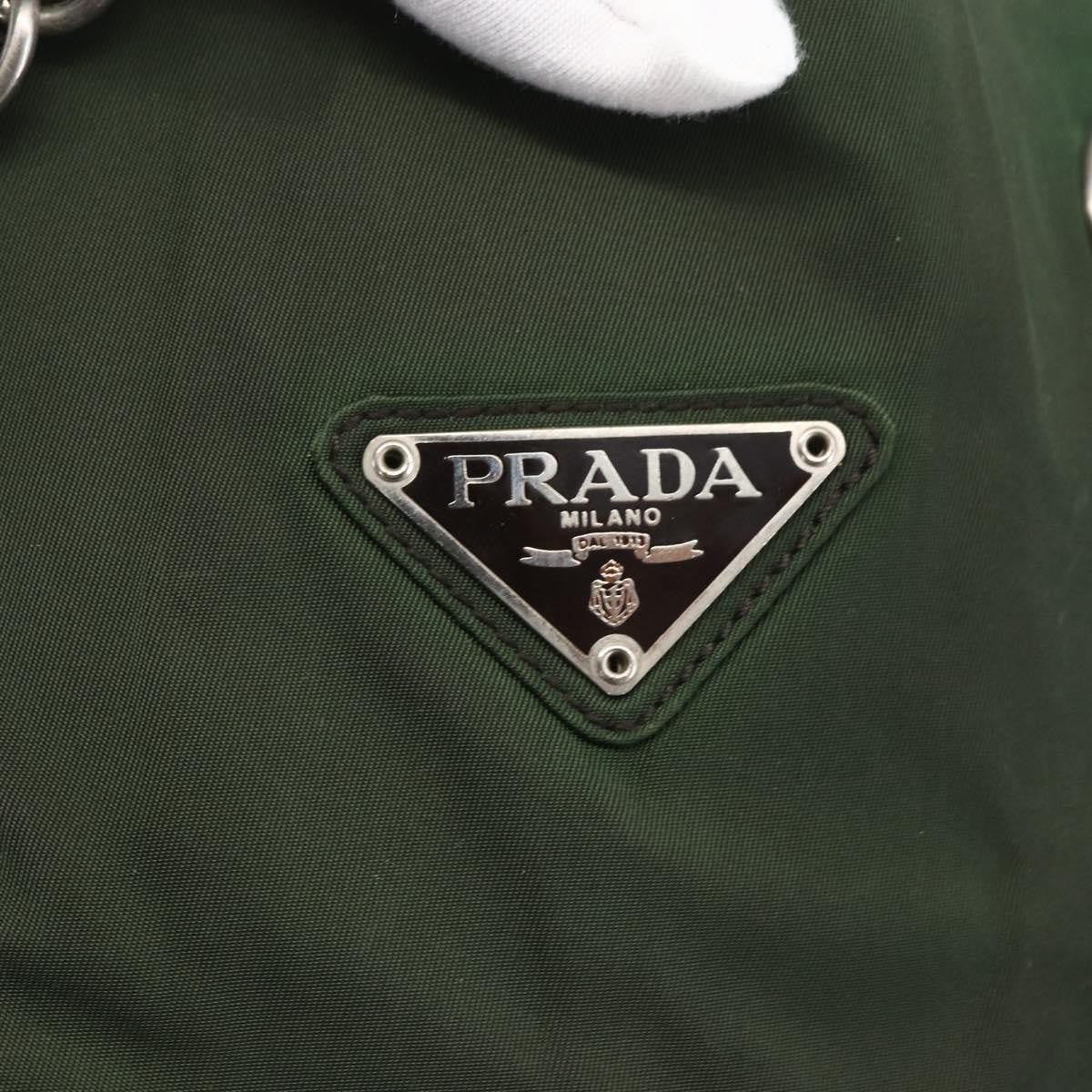 Prada Re-Edition 1995 Chain Tote Quilted Re-Nylon Khaki Nylon Shoulder Bag Bag