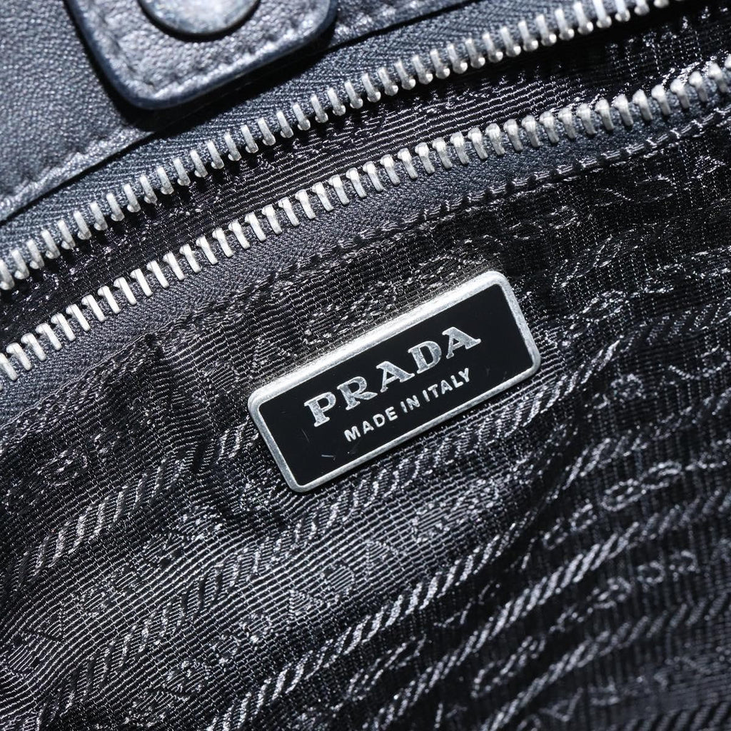 Prada Bow Tote Tessuto With Leather Black Nylon Tote Bag Bag