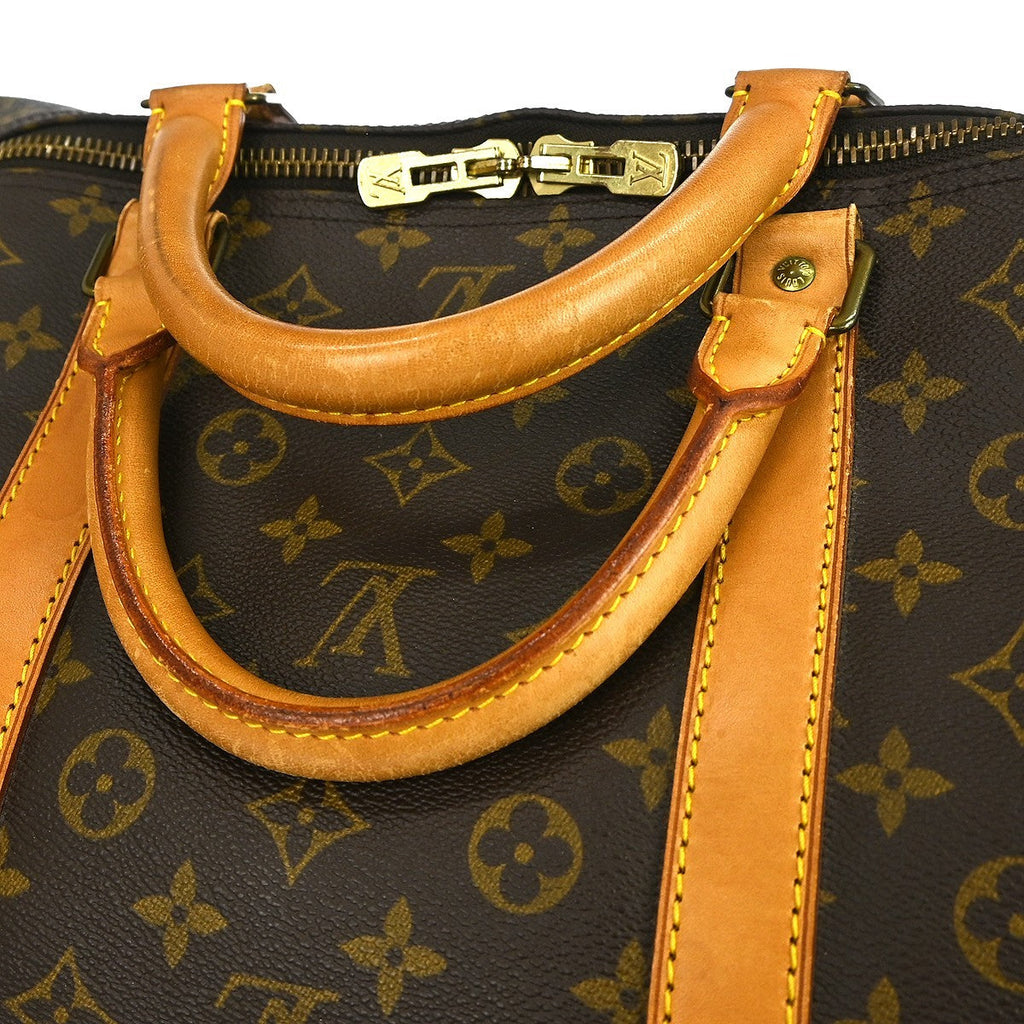 Louis Vuitton Keepall Bag Monogram Canvas Brown Canvas Travel Bag