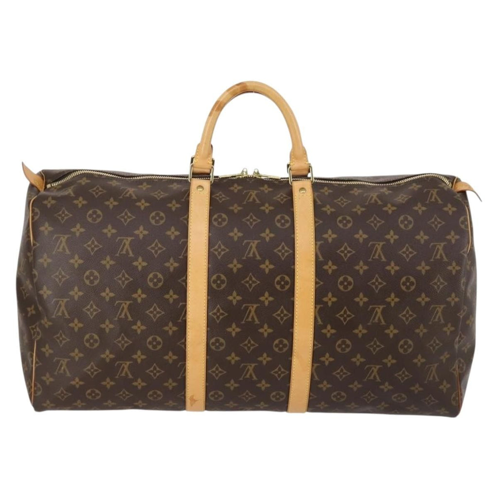 Louis Vuitton Keepall Bandouliere Bag Monogram Canvas Brown Canvas Bag