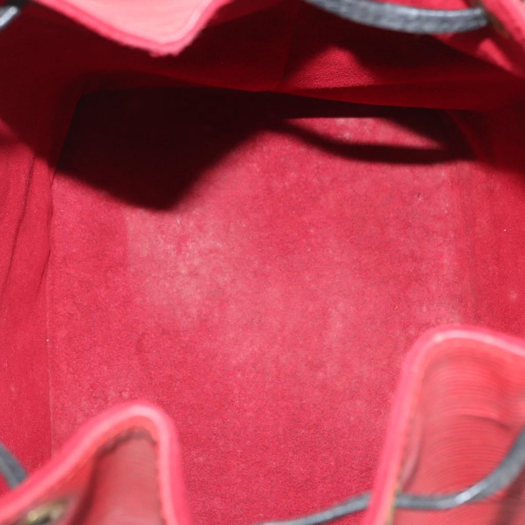 Louis Vuitton Bicolor Petit Noe Handbag Epi Leather Red Leather Shoulder Bag