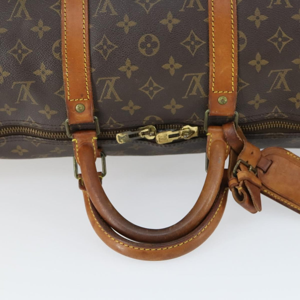 Louis Vuitton Keepall Bag Monogram Canvas Brown Canvas Travel Bag
