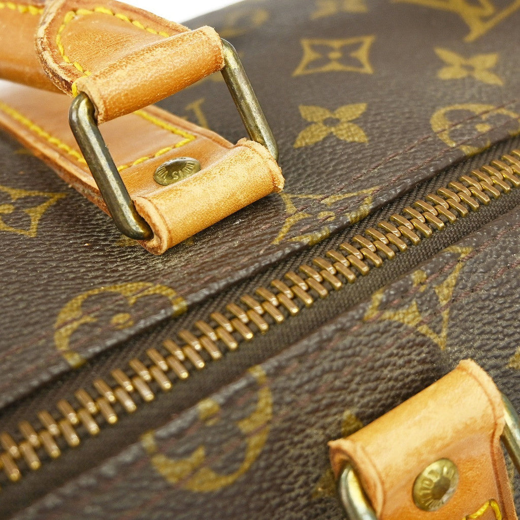 Louis Vuitton Keepall Bag Monogram Canvas Brown Canvas Travel Bag