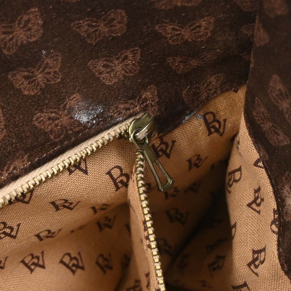 Bottega Veneta Butterfly Handle Tote Suede Brown Suede Tote Bag Bag