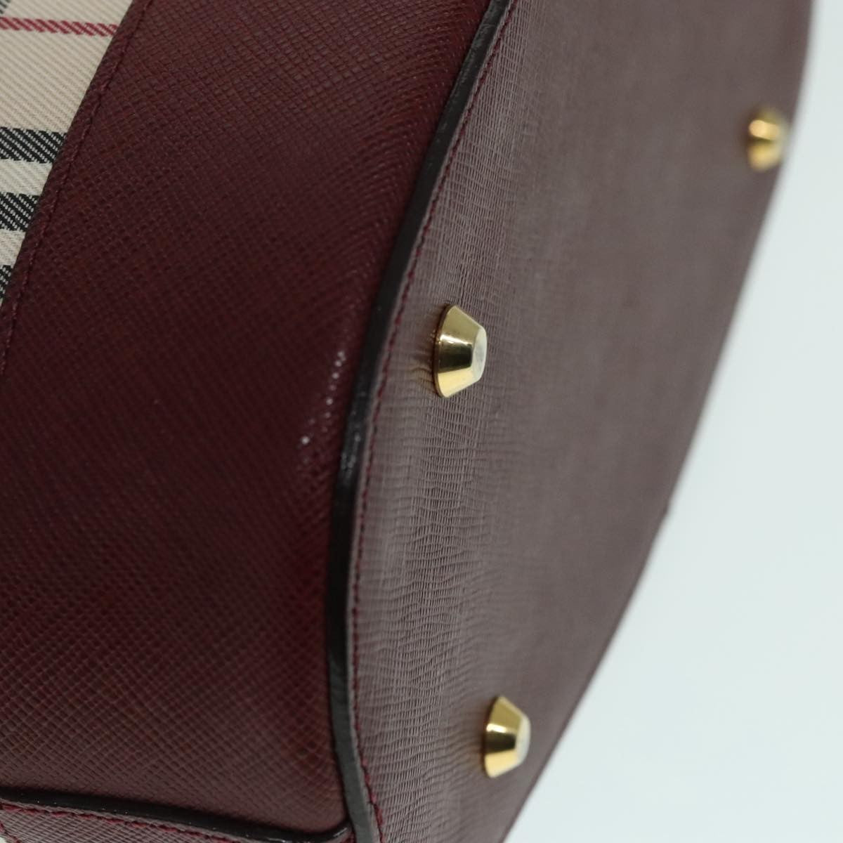 Burberry Nova Check Tote Canvas And Leather Beige Canvas Tote Bag