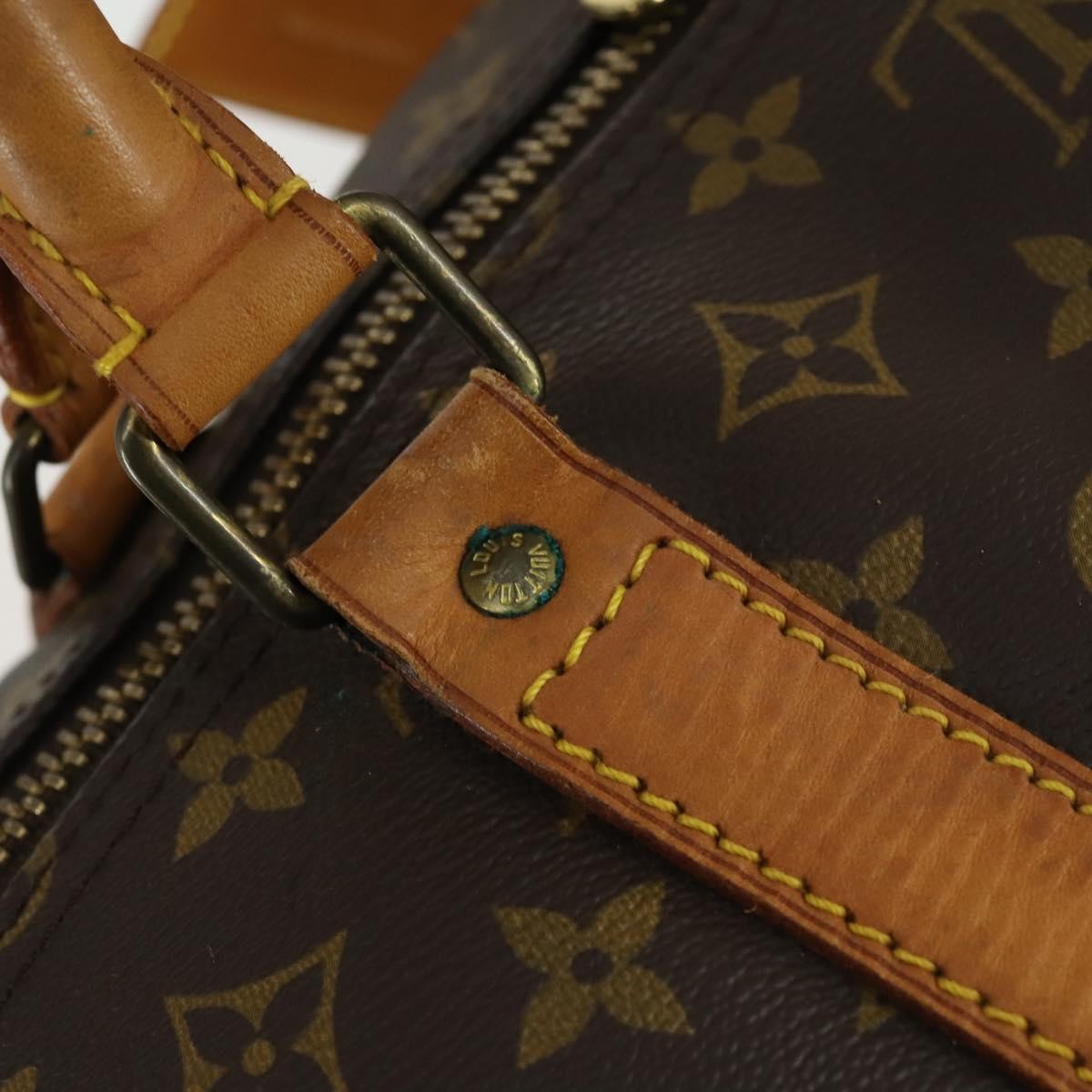 Louis Vuitton Keepall Bag Monogram Canvas Brown Canvas Travel Bag