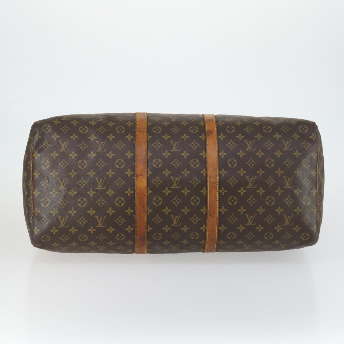 Louis Vuitton Keepall Bag Monogram Canvas Brown Canvas Travel Bag