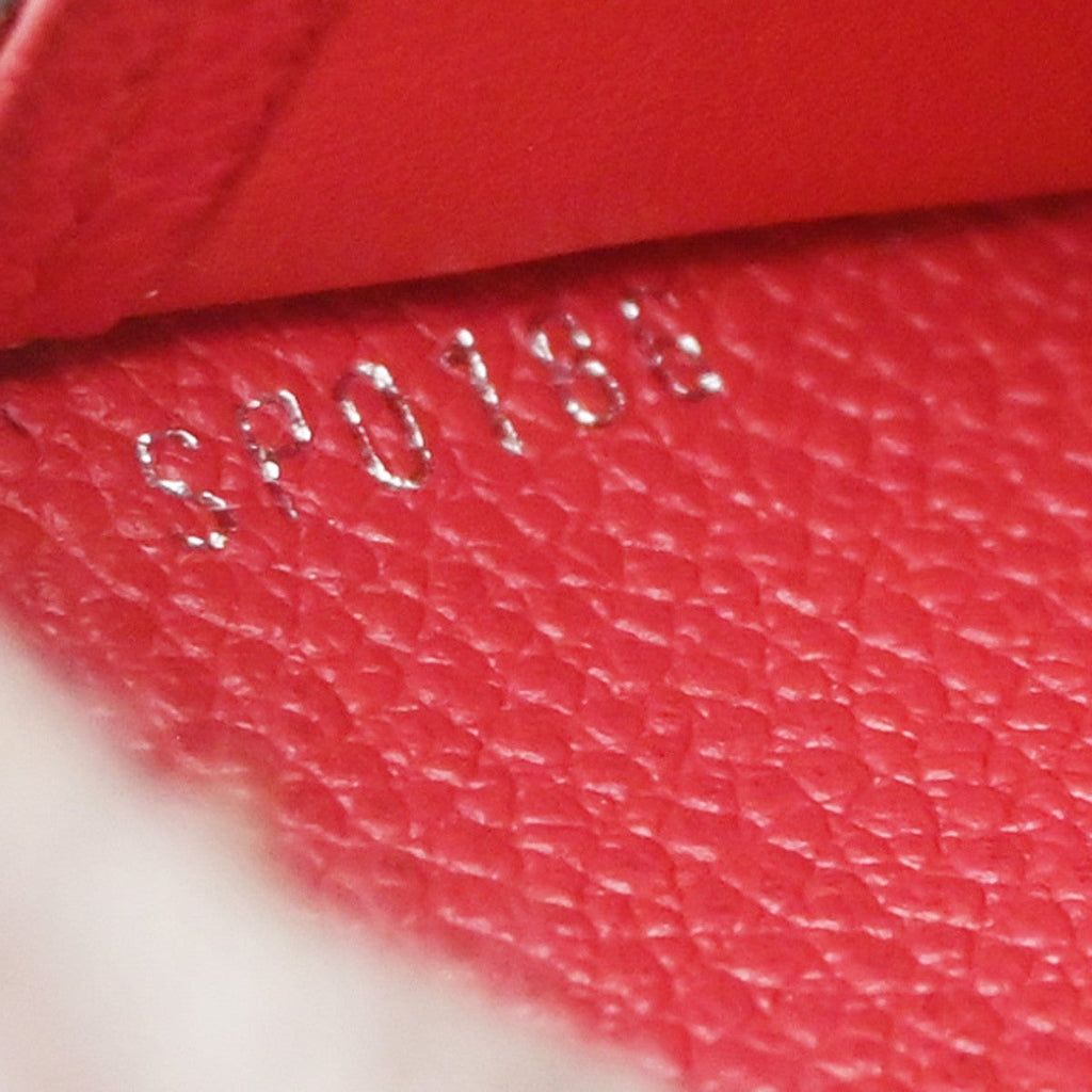 Louis Vuitton Portefeuille Zippy Monogramme Empreinte Monogramme Empreinte Red Leather Wallets Accessory
