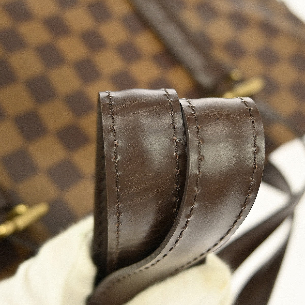Louis Vuitton Chelsea Handbag Damier Brown Canvas Tote Bag