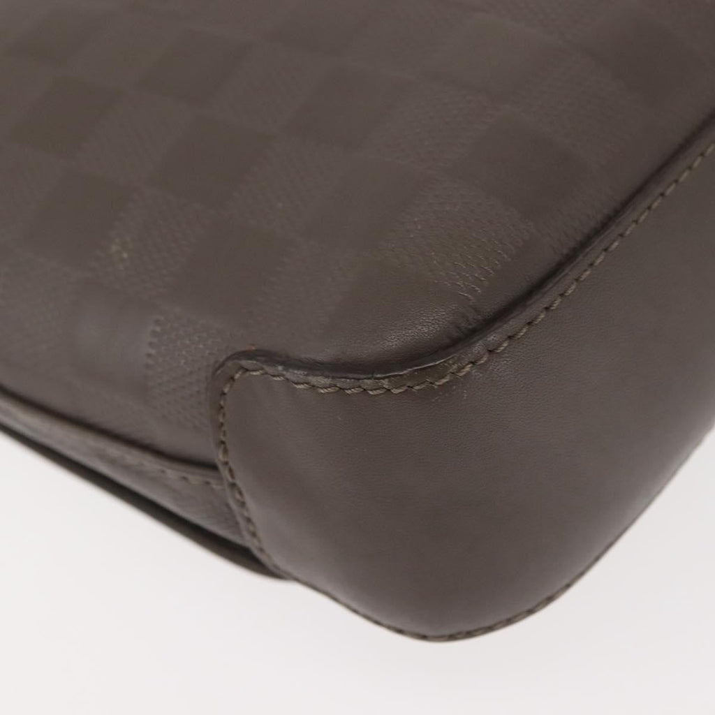 Louis Vuitton District Messenger Bag Damier Infini Leather Gray Leather Shoulder Bag