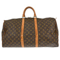 Louis Vuitton Keepall Bag Monogram Canvas Brown Canvas Travel Bag