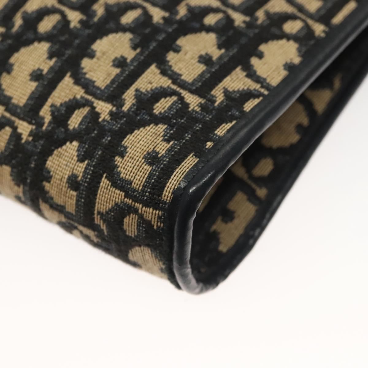 Christian Dior Vintage Trotter Shoulder Bag Canvas Navy Canvas Shoulder Bag Bag (Pre-Owned)