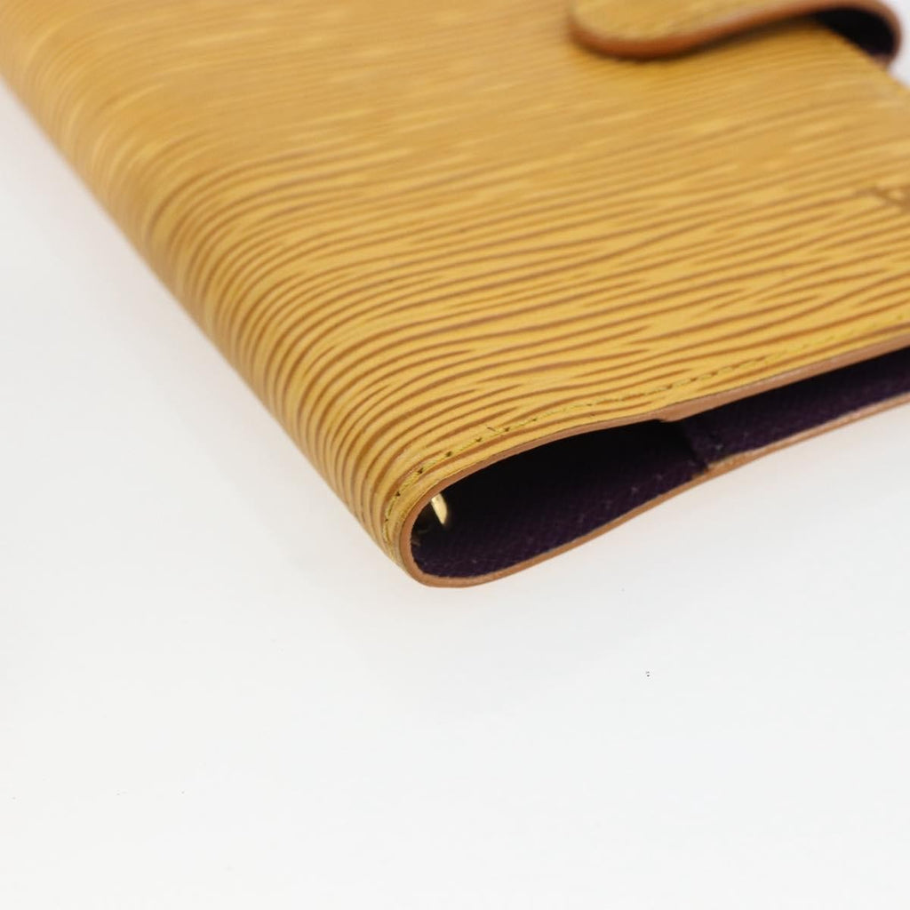 Louis Vuitton Agenda Cover Epi Leather Yellow Leather Wallets Accessory