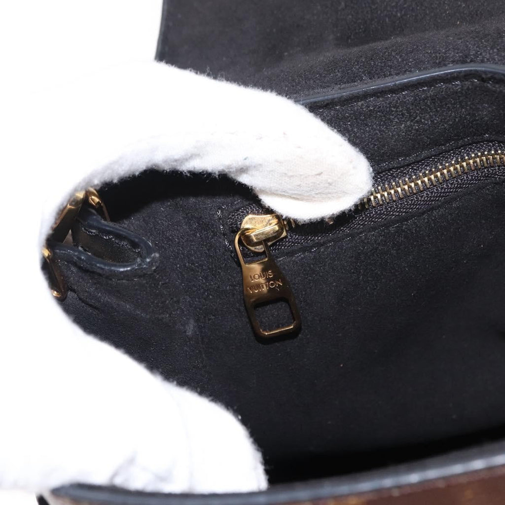 Louis Vuitton One Handle Flap Bag Monogram Canvas And Leather Brown Canvas Handbag
