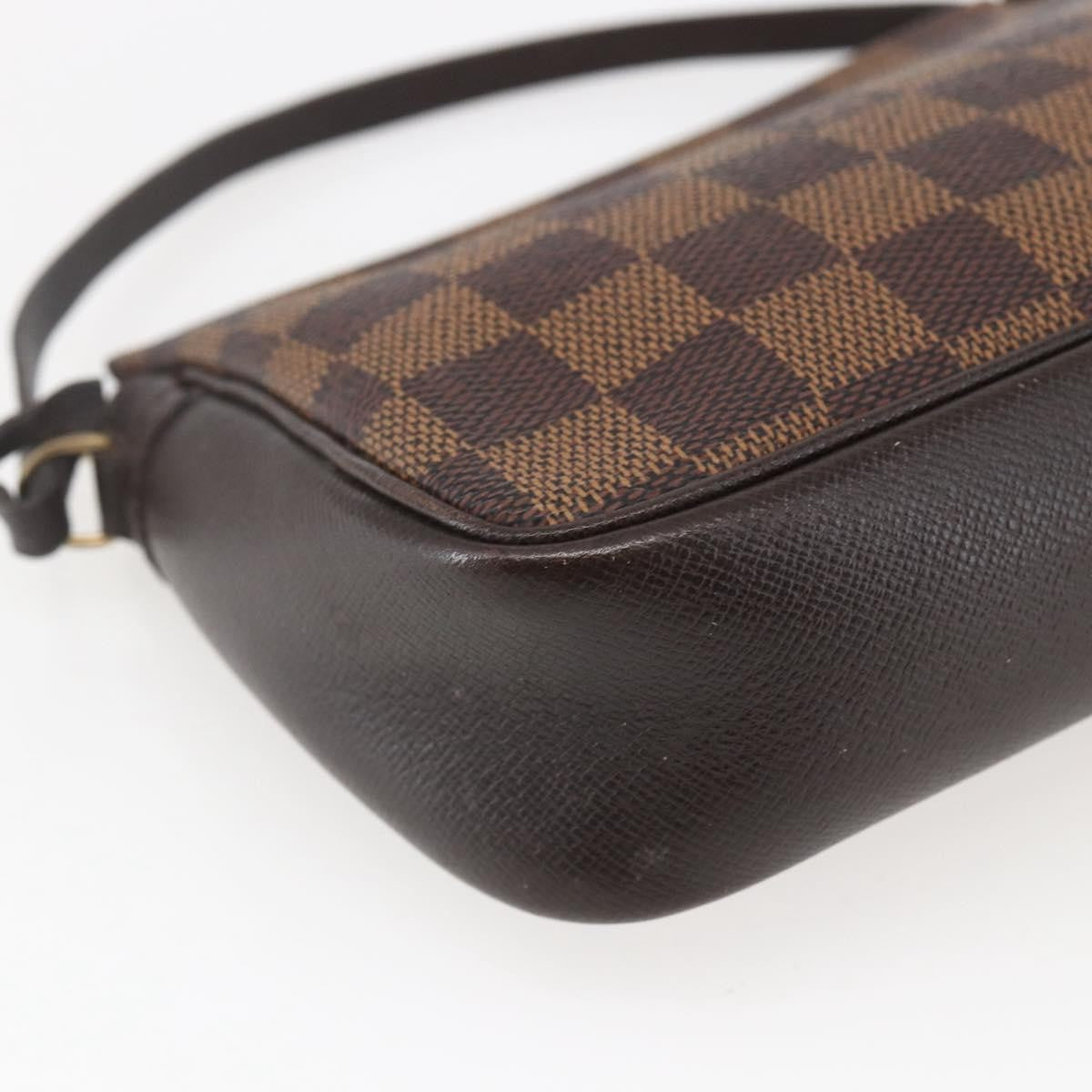 Louis Vuitton Trousse Make Up Bag Damier Brown Canvas Clutche & Pouche Bag