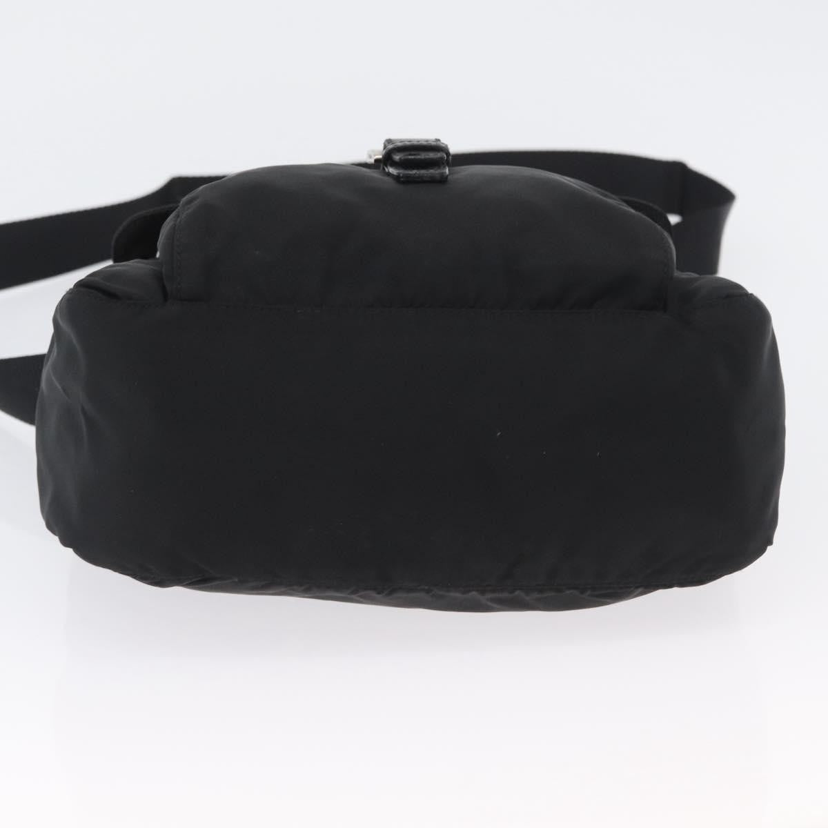 Prada Buckle Messenger Bag Tessuto Black Nylon Shoulder Bag Bag