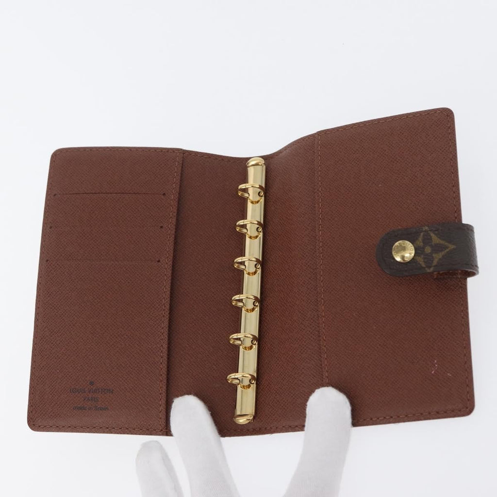 Louis Vuitton Agenda Cover Monogram Panda Brown Canvas Wallets Accessory