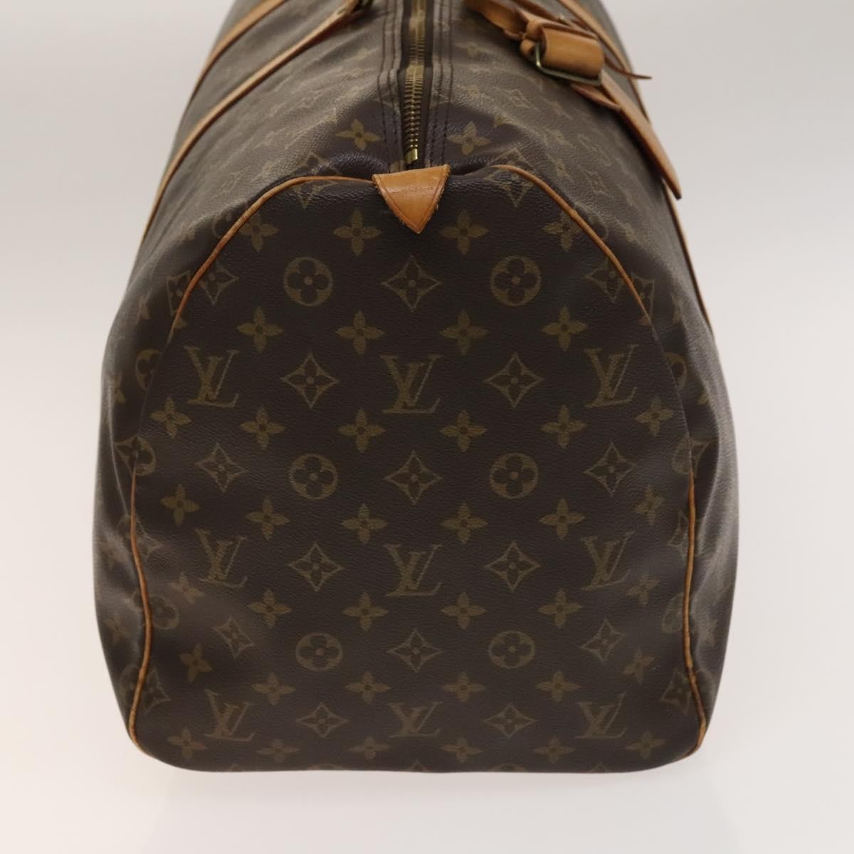 Louis Vuitton Keepall Bag Monogram Canvas Brown Canvas Travel Bag