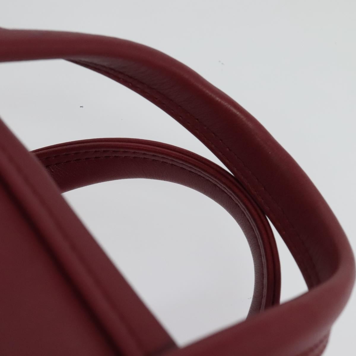 Balenciaga Triangle Duffle Bag Leather Red Leather Hand