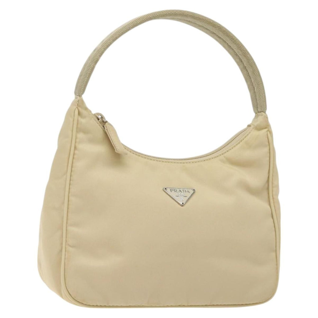Prada Hobo Tessuto Beige Nylon Handbag