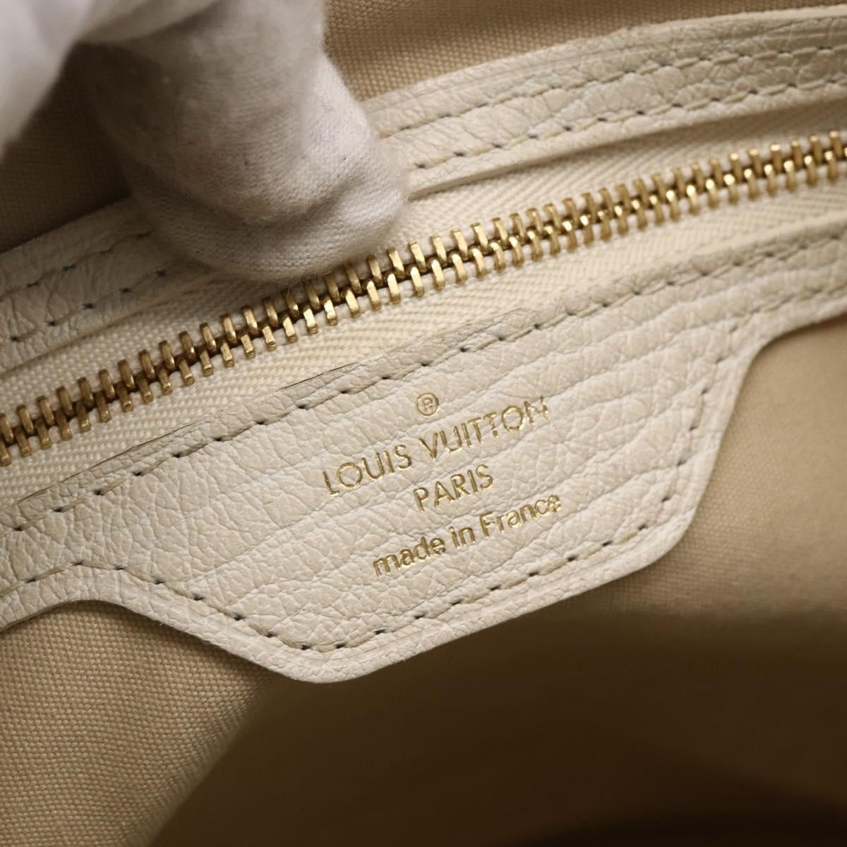 Louis Vuitton Petit Bucket Bag Mini Lin Beige Canvas Shoulder Bag