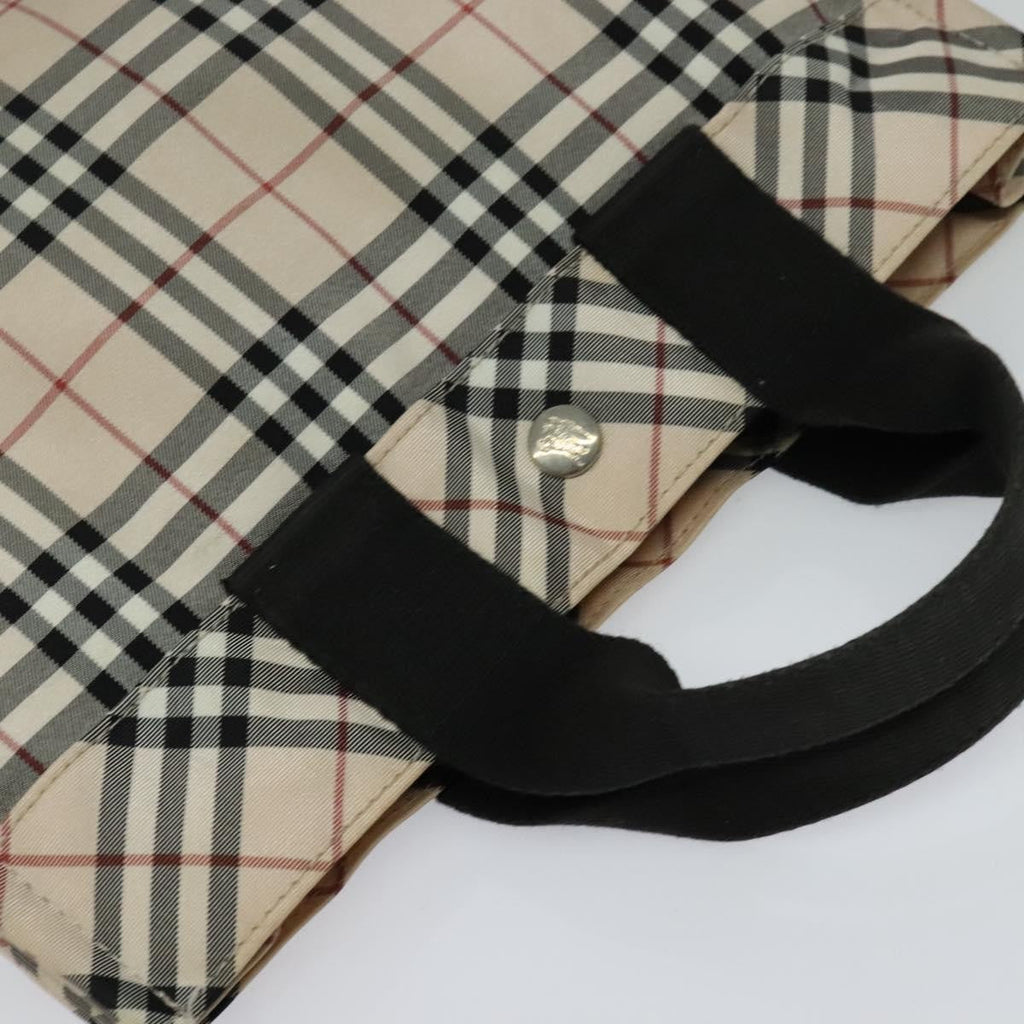 Burberry Nova Check Blue Label Nylon Beige Nylon Tote Bag