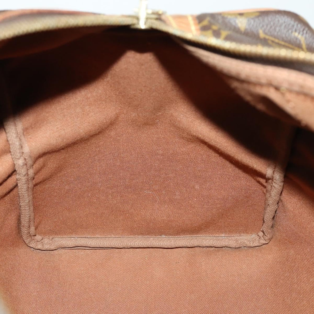Louis Vuitton Sac Souple Handbag Monogram Canvas Brown Canvas Travel Bag