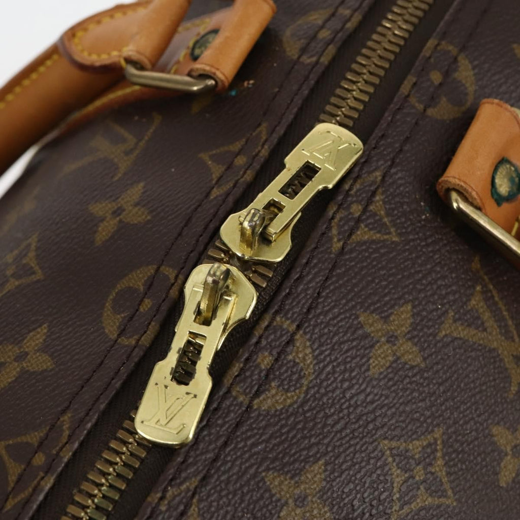 Louis Vuitton Keepall Bag Monogram Canvas Brown Canvas Travel Bag