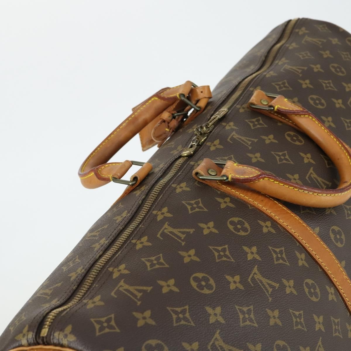 Louis Vuitton Keepall Bag Monogram Canvas Brown Canvas Travel Bag