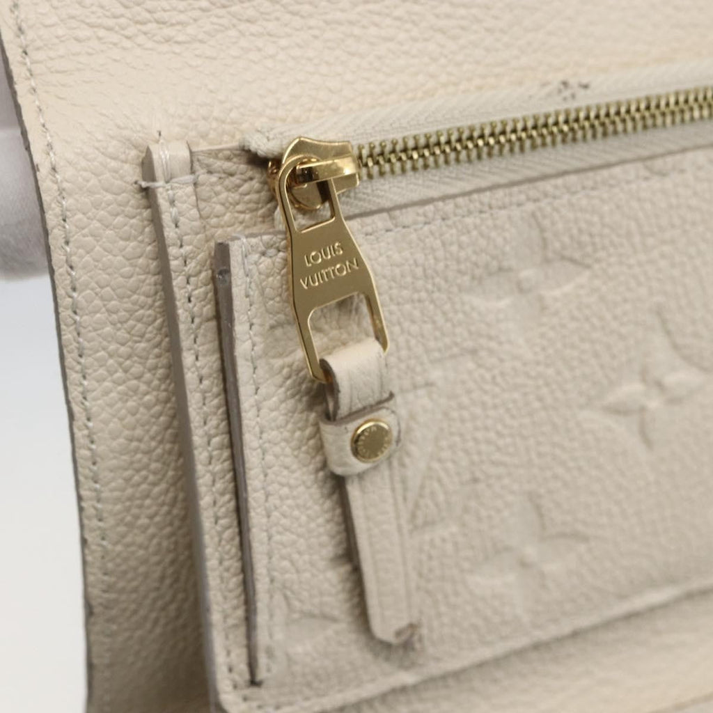 Louis Vuitton Zoe Wallet Monogram Empreinte Leather Beige Leather Wallets Accessory