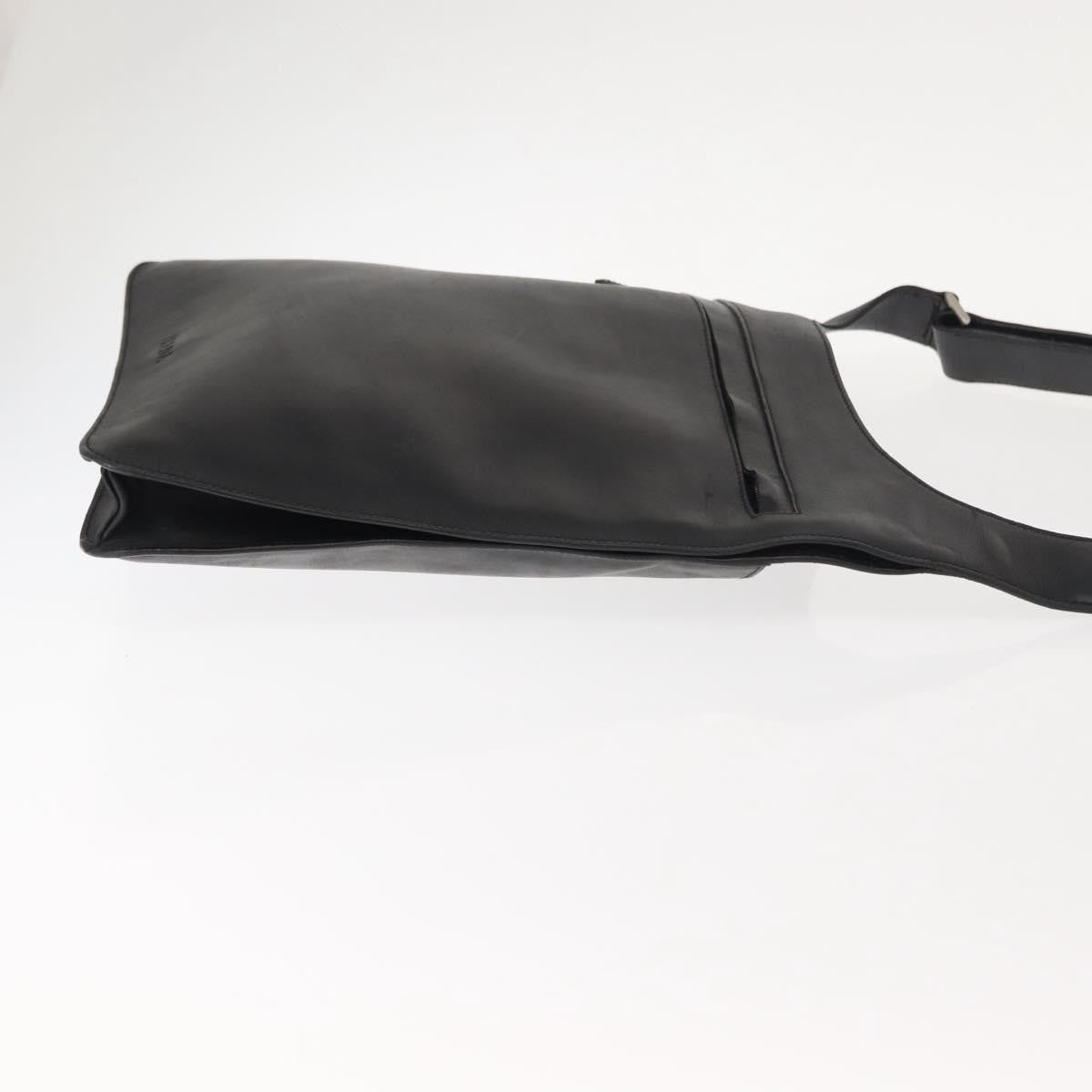 Prada Zip Messenger Bag Saffiano Leather Black Leather Shoulder Bag Bag