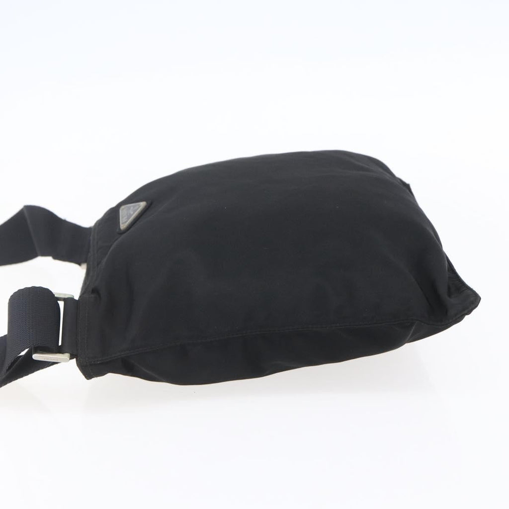 Prada Flat Messenger Bag Tessuto Black Nylon Shoulder Bag Bag