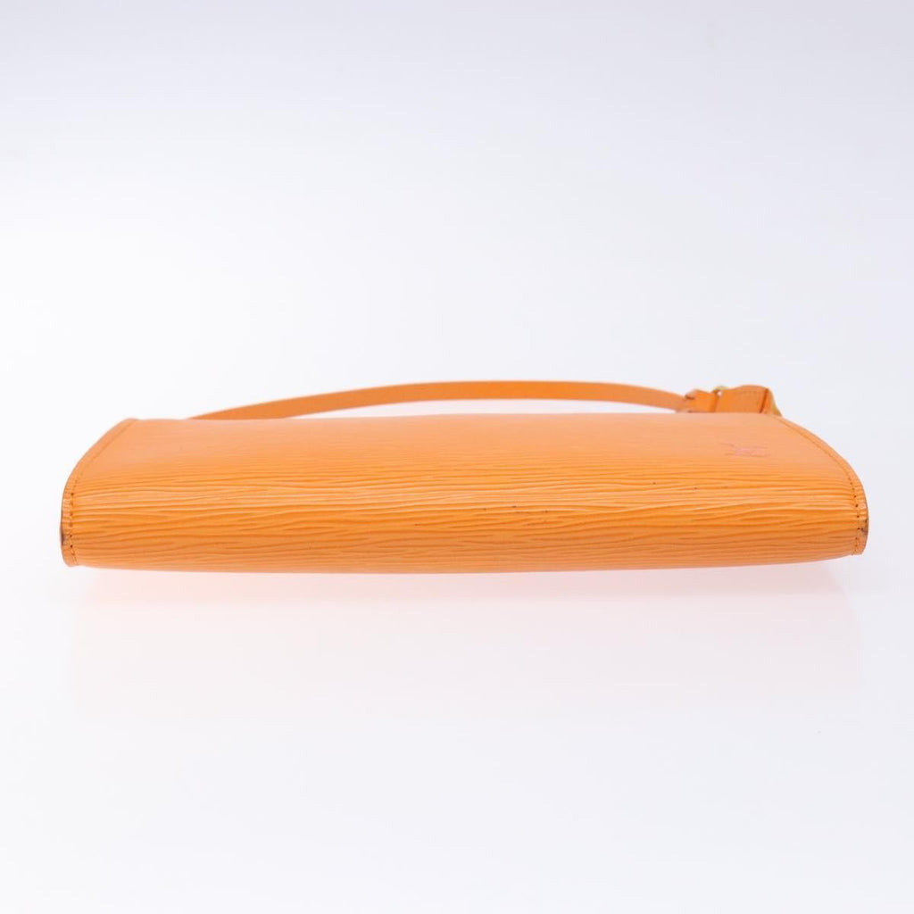 Louis Vuitton Pochette Accessoires Epi Leather Orange Leather Clutche & Pouche Bag
