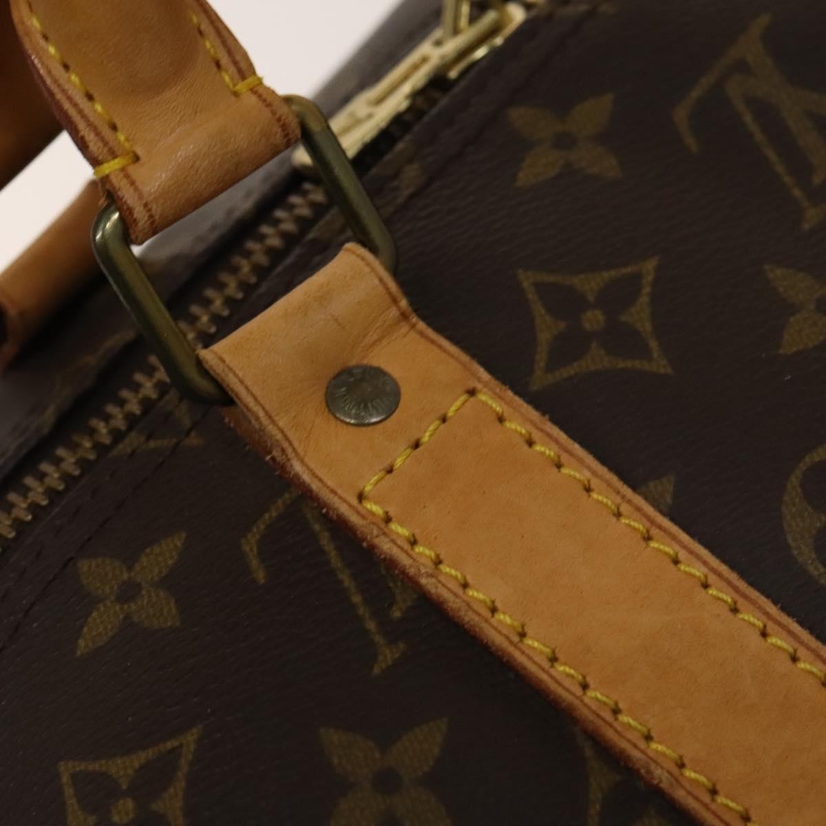Louis Vuitton Keepall Bag Monogram Canvas Brown Canvas Travel Bag