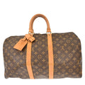 Louis Vuitton Keepall Bag Monogram Canvas Brown Canvas Travel Bag