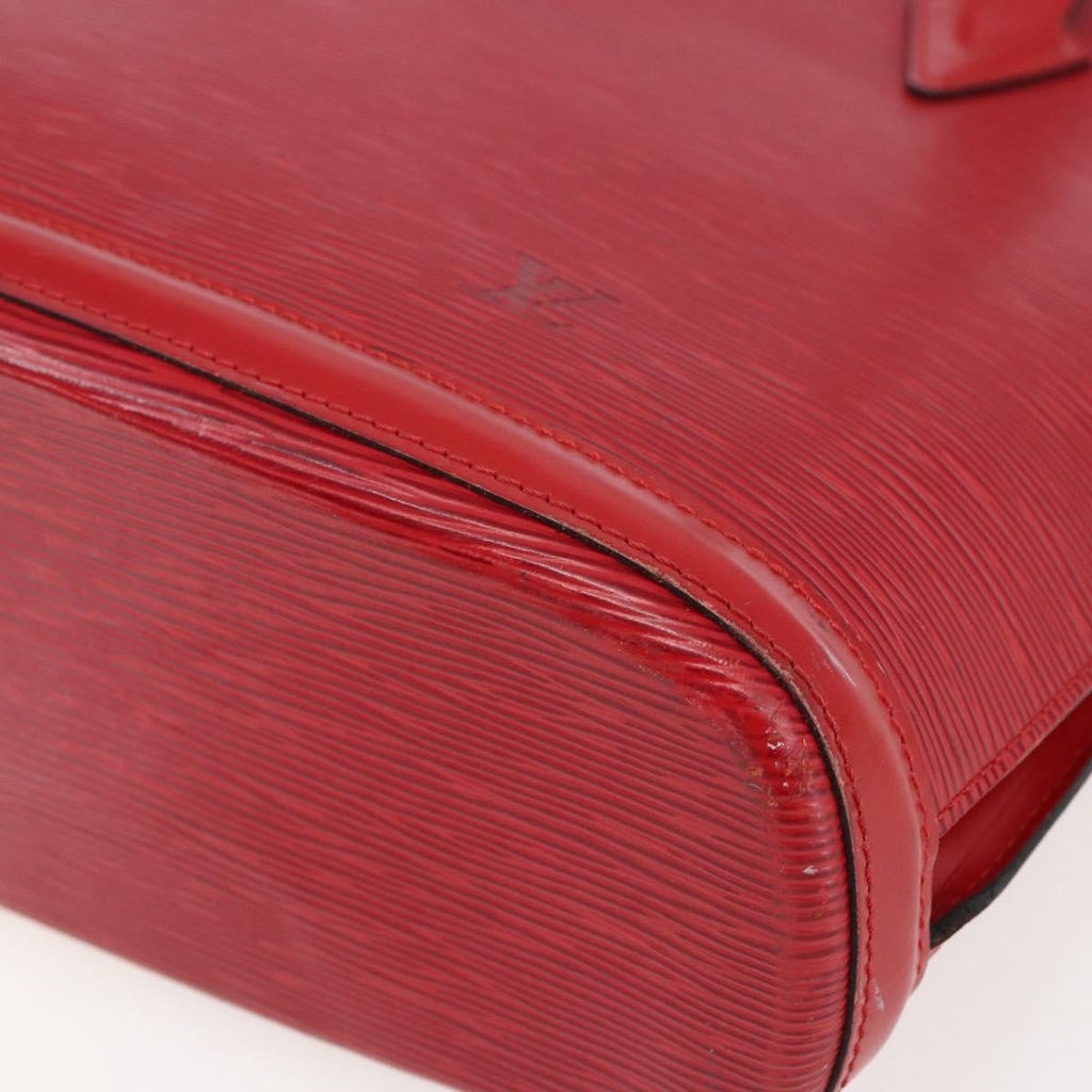Louis Vuitton Lussac Handbag Epi Leather Red Leather Shoulder Bag