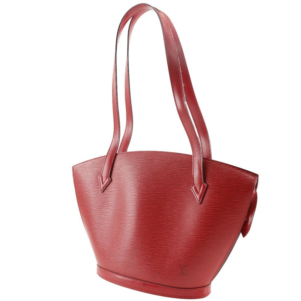 Louis Vuitton Saint Jacques Handbag Epi Leather Red Leather Shoulder Bag