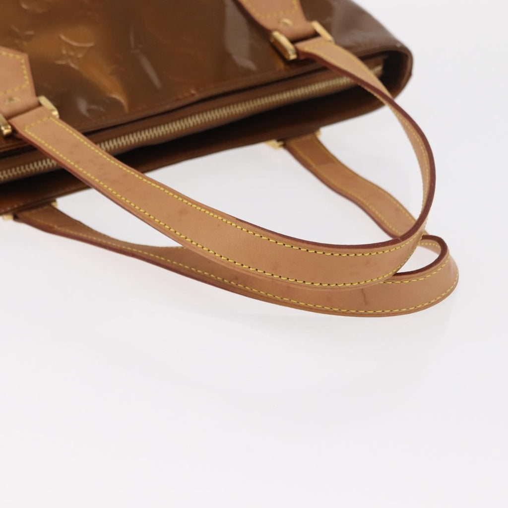 Louis Vuitton Houston Handbag Monogram Vernis Brown Patent_Leather Handbag