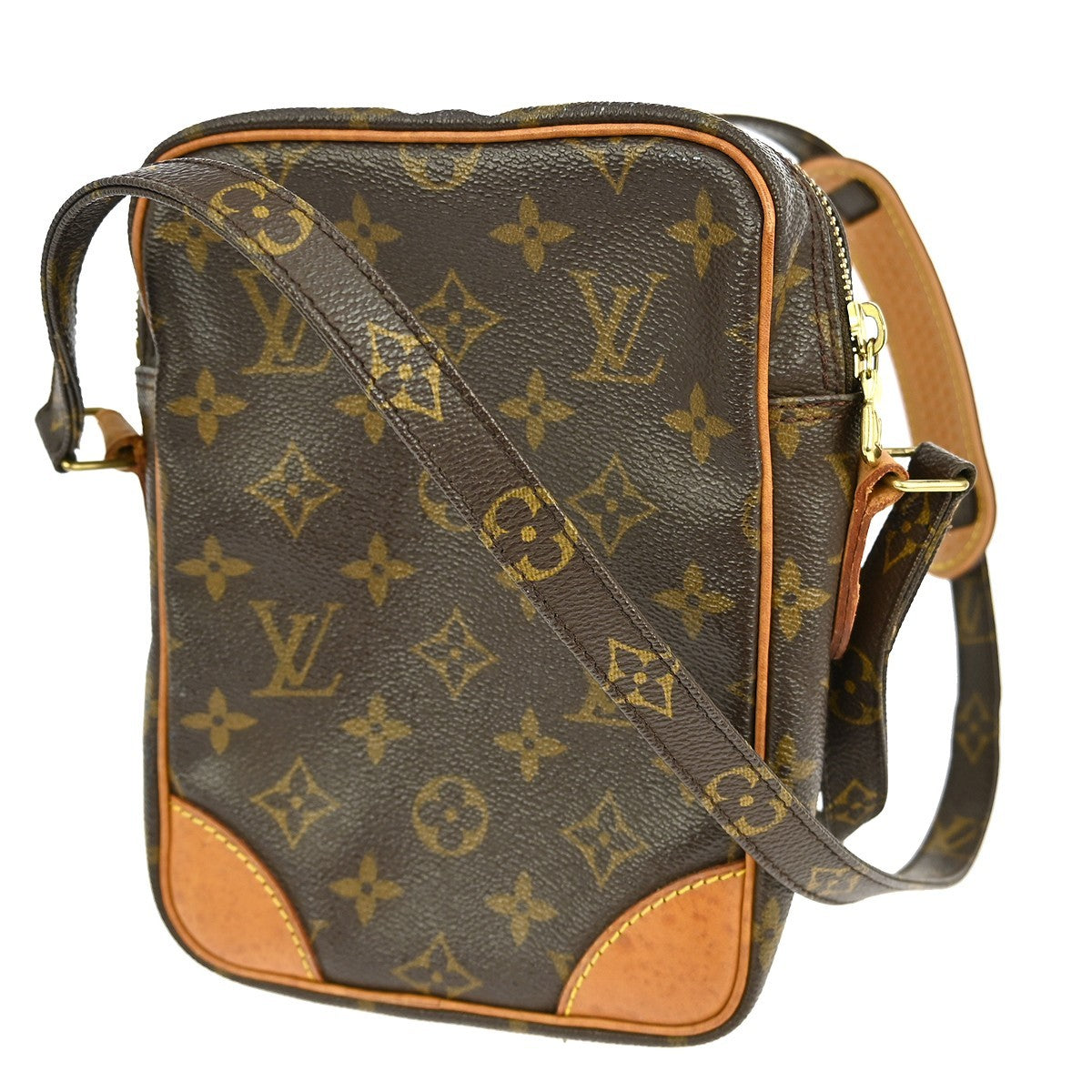 Louis Vuitton Amazone Bag Monogram Canvas Brown Canvas Shoulder Bag