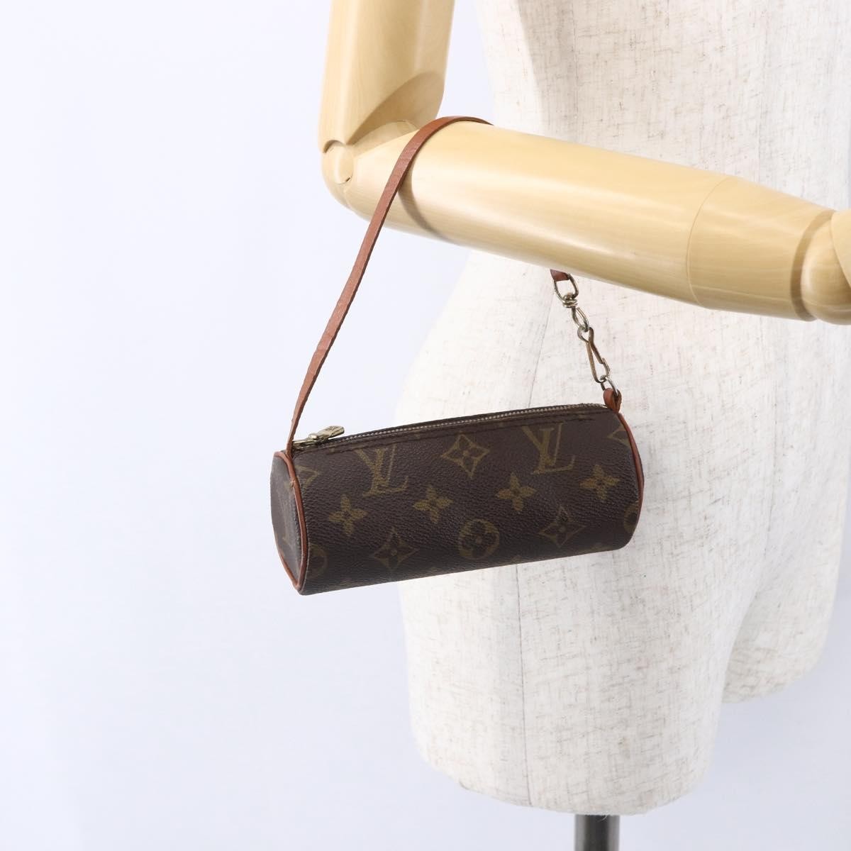 Louis Vuitton Papillon Pochette Monogram Canvas Brown Canvas Clutche & Pouche Bag